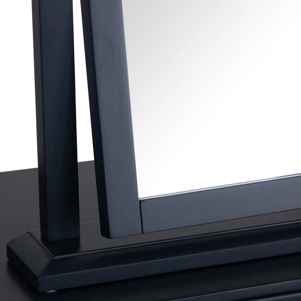 Florence Midnight Grey Painted Vanity Mirror 2 Florence Midnight Grey Painted Vanity Mirror - Image 2