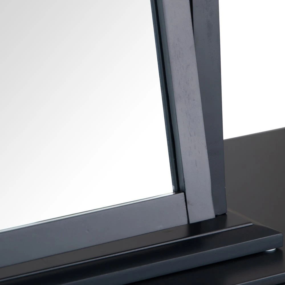 Florence Midnight Grey Painted Vanity Mirror 6 Florence Midnight Grey Painted Vanity Mirror - Image 6