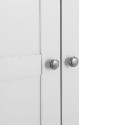 Florence White Painted 3 Door Wardrobe With Mirror -Furniture Specialty Store sw twr white 5