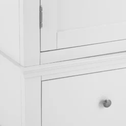 Florence White Painted 3 Door Wardrobe With Mirror -Furniture Specialty Store sw twr white 6