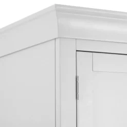 Florence White Painted 3 Door Wardrobe With Mirror -Furniture Specialty Store sw twr white 8