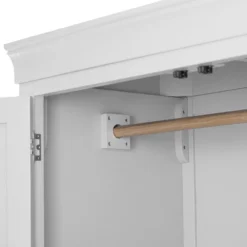 Florence White Painted 3 Door Wardrobe With Mirror -Furniture Specialty Store sw twr white 9
