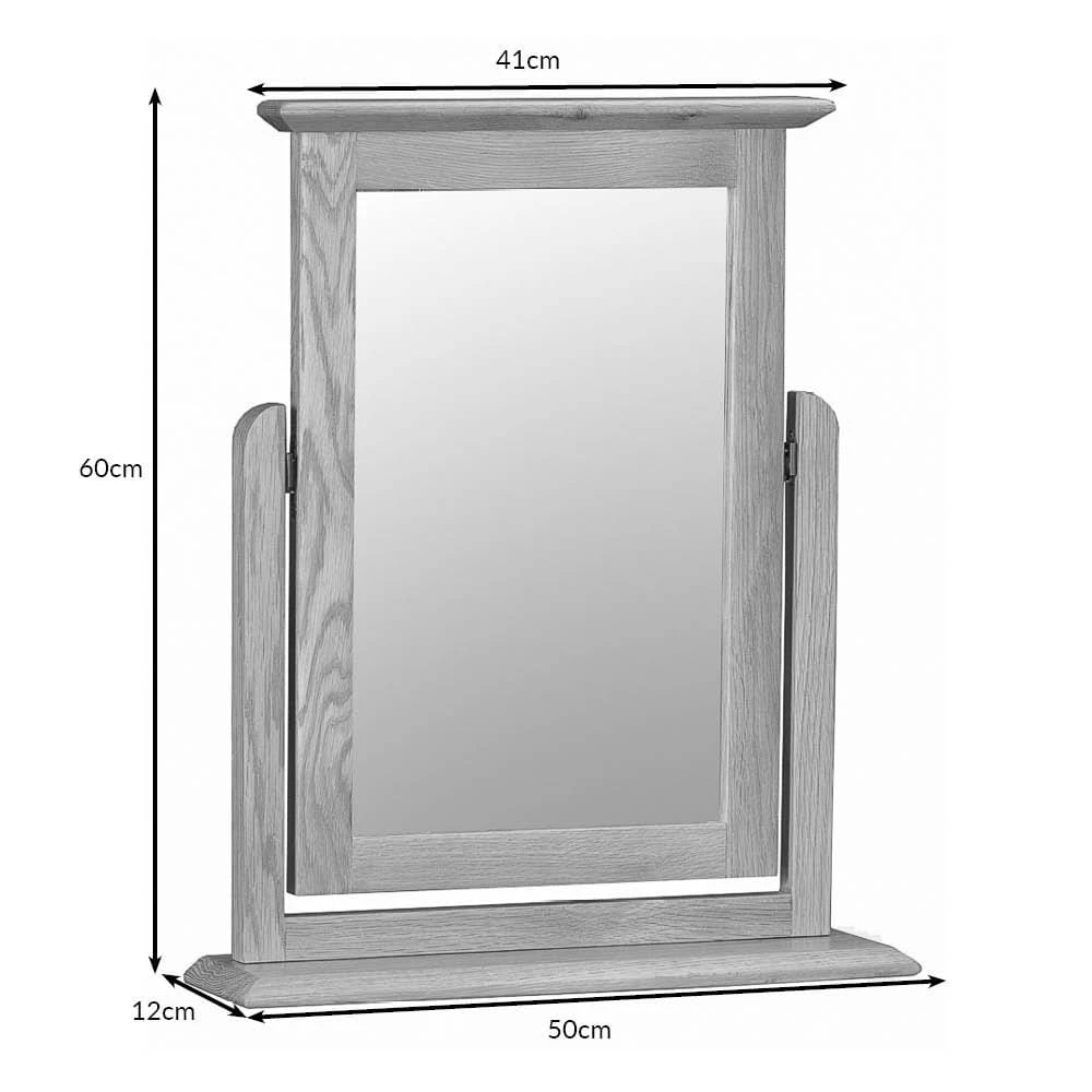 Bergen Oak Vanity Mirror 5 Bergen Oak Vanity Mirror - Image 5