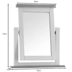 Chester White Painted Oak Dressing Table Mirror 13 Chester White Painted Oak Dressing Table Mirror -Furniture Specialty Store tm white