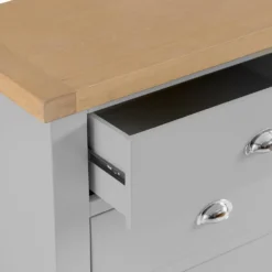 Suffolk Grey Painted Oak Chest Of 3 Drawers -Furniture Specialty Store tt 3dc grey 7