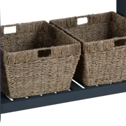 Suffolk Midnight Grey Painted Oak Console Table With Wicker Baskets 10 Suffolk Midnight Grey Painted Oak Console Table With Wicker Baskets -Furniture Specialty Store tt con ch 2