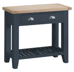 Suffolk Midnight Grey Painted Oak Console Table With Wicker Baskets 9 Suffolk Midnight Grey Painted Oak Console Table With Wicker Baskets -Furniture Specialty Store tt con ch 6