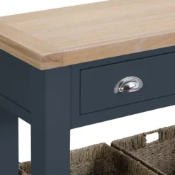 Suffolk Midnight Grey Painted Oak Console Table With Wicker Baskets 12 Suffolk Midnight Grey Painted Oak Console Table With Wicker Baskets -Furniture Specialty Store tt con ch 7
