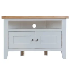 Suffolk Grey Painted Oak Corner TV Unit 14 Suffolk Grey Painted Oak Corner TV Unit -Furniture Specialty Store tt ctv g 7