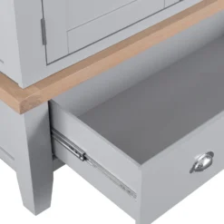 Suffolk Grey Painted Oak 2 Door Wardrobe With Drawer 16 Suffolk Grey Painted Oak 2 Door Wardrobe With Drawer -Furniture Specialty Store tt l2dr grey 7