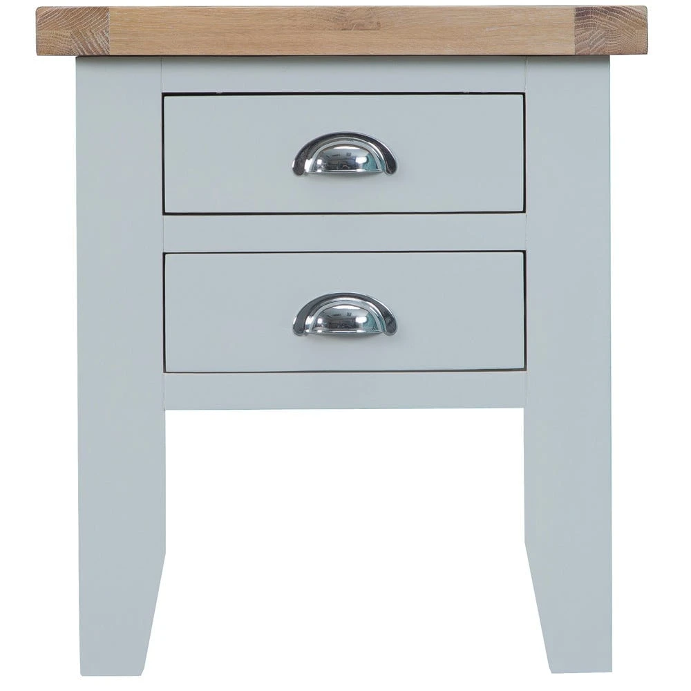 Suffolk Grey Painted Oak Lamp Table 5 Suffolk Grey Painted Oak Lamp Table - Image 5