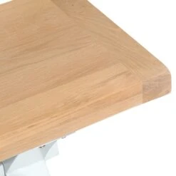 Suffolk White Painted Oak Large Cross Bench 8 Suffolk White Painted Oak Large Cross Bench -Furniture Specialty Store tt lben wh 3