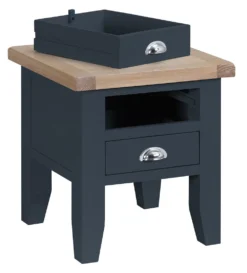 Suffolk Midnight Grey Painted Oak Lamp Table 10 Suffolk Midnight Grey Painted Oak Lamp Table -Furniture Specialty Store tt lt ch 3