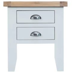 Suffolk White Painted Oak Lamp Table 12 Suffolk White Painted Oak Lamp Table -Furniture Specialty Store tt lt w 4