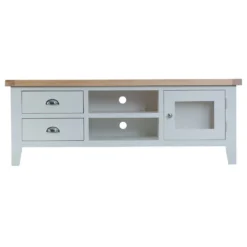 Suffolk Grey Painted Oak Large TV Unit -Furniture Specialty Store tt ltv g 8