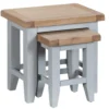 Suffolk Grey Painted Oak Nest Of 2 Tables