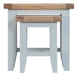 Suffolk Grey Painted Oak Nest Of 2 Tables -Furniture Specialty Store tt n2t g 6