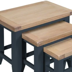 Suffolk Midnight Grey Painted Oak Nest Of 3 Tables -Furniture Specialty Store tt n3t ch 6