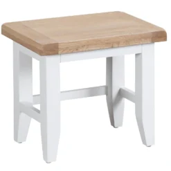 Suffolk White Painted Oak Nest Of 3 Tables -Furniture Specialty Store tt n3t wh 2 1