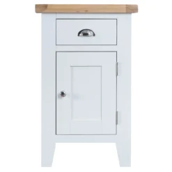Suffolk White Painted Oak 1 Door Small Cupboard 14 Suffolk White Painted Oak 1 Door Small Cupboard -Furniture Specialty Store tt scup wh 4
