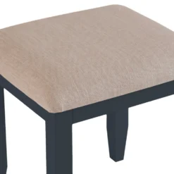 Suffolk Midnight Grey Painted Oak Dressing Stool -Furniture Specialty Store tt st ch 6