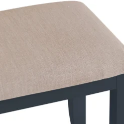 Suffolk Midnight Grey Painted Oak Dressing Stool -Furniture Specialty Store tt st ch 7