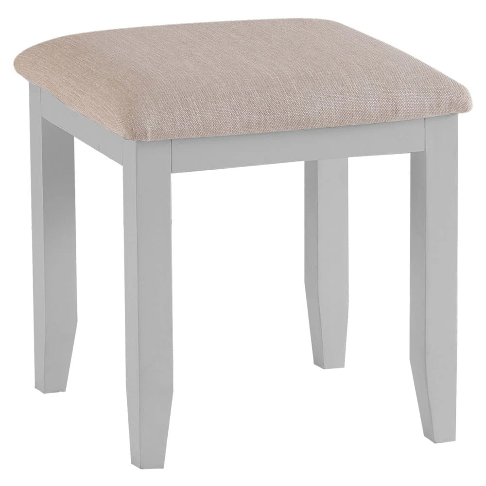 Suffolk Grey Painted Oak Dressing Stool 1 Suffolk Grey Painted Oak Dressing Stool