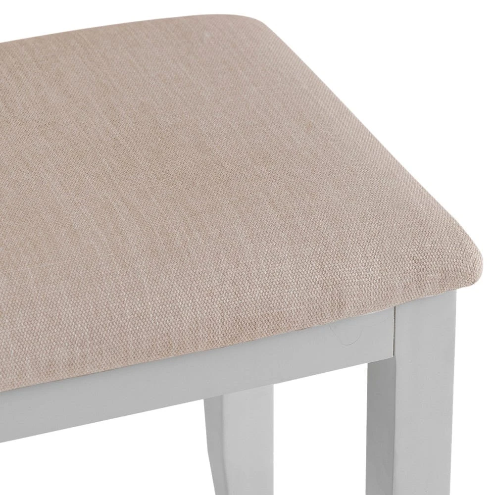 Suffolk Grey Painted Oak Dressing Stool 2 Suffolk Grey Painted Oak Dressing Stool - Image 2