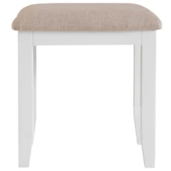 Suffolk White Painted Oak Dressing Stool -Furniture Specialty Store tt st w 1