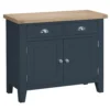 Suffolk Midnight Grey Painted Oak 2 Door Small Sideboard