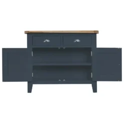 Suffolk Midnight Grey Painted Oak 2 Door Small Sideboard -Furniture Specialty Store tt sts ch 2