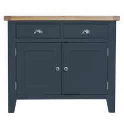 Suffolk Midnight Grey Painted Oak 2 Door Small Sideboard -Furniture Specialty Store tt sts ch 7