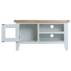 Suffolk Grey Painted Oak TV Unit -Furniture Specialty Store tt stv g 2