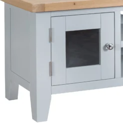 Suffolk Grey Painted Oak TV Unit -Furniture Specialty Store tt stv g 3
