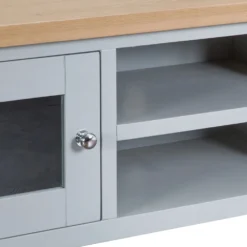 Suffolk Grey Painted Oak TV Unit -Furniture Specialty Store tt stv g 5