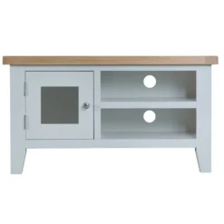 Suffolk Grey Painted Oak TV Unit -Furniture Specialty Store tt stv g 8