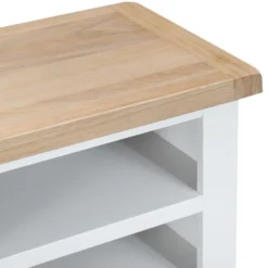 Suffolk White Painted Oak Standard TV Unit -Furniture Specialty Store tt stv wh 1