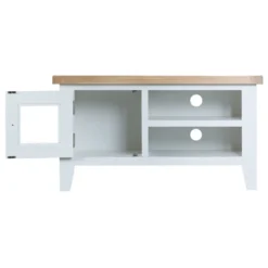 Suffolk White Painted Oak Standard TV Unit -Furniture Specialty Store tt stv wh 4