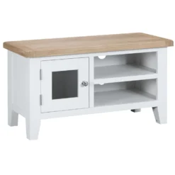Suffolk White Painted Oak Standard TV Unit