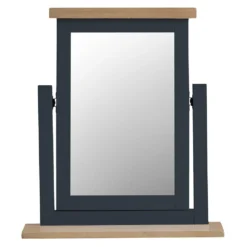 Suffolk Midnight Grey Painted Oak Dressing Table Mirror 7 Suffolk Midnight Grey Painted Oak Dressing Table Mirror -Furniture Specialty Store tt tm ch 1
