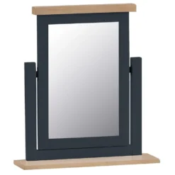 Suffolk Midnight Grey Painted Oak Dressing Table Mirror