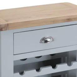 Suffolk Grey Painted Oak Wine Cabinet -Furniture Specialty Store tt wc g 3