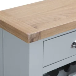 Suffolk Grey Painted Oak Wine Cabinet -Furniture Specialty Store tt wc g 4
