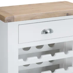Suffolk White Painted Oak Wine Cabinet -Furniture Specialty Store tt wc wh 2