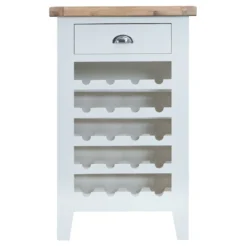 Suffolk White Painted Oak Wine Cabinet -Furniture Specialty Store tt wc wh 4