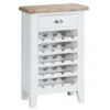 Suffolk White Painted Oak Wine Cabinet