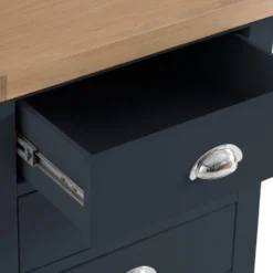 Suffolk Midnight Grey Painted Oak Extra Large Bedside Table -Furniture Specialty Store tt xlbsc ch 8