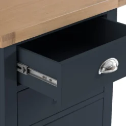 Suffolk Midnight Grey Painted Oak Extra Large Bedside Table -Furniture Specialty Store tt xlbsc ch 9