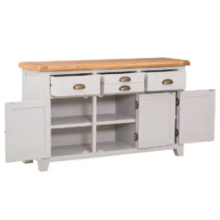 Hampshire Grey Painted Oak 3 Door Large Sideboard -Furniture Specialty Store wxf p05 3