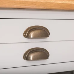 Hampshire Grey Painted Oak 3 Door Large Sideboard -Furniture Specialty Store wxf p05 7